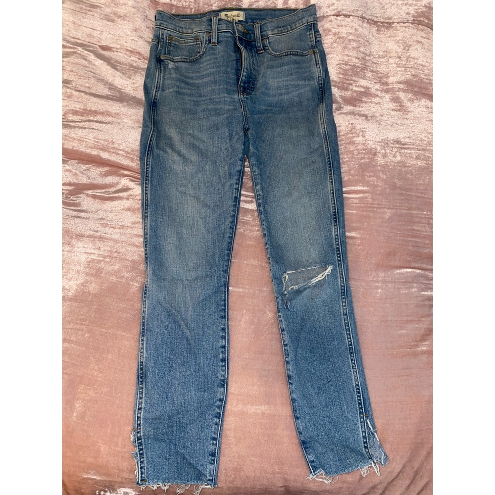 Madewell Ripped Skinny Jeans. Size 27